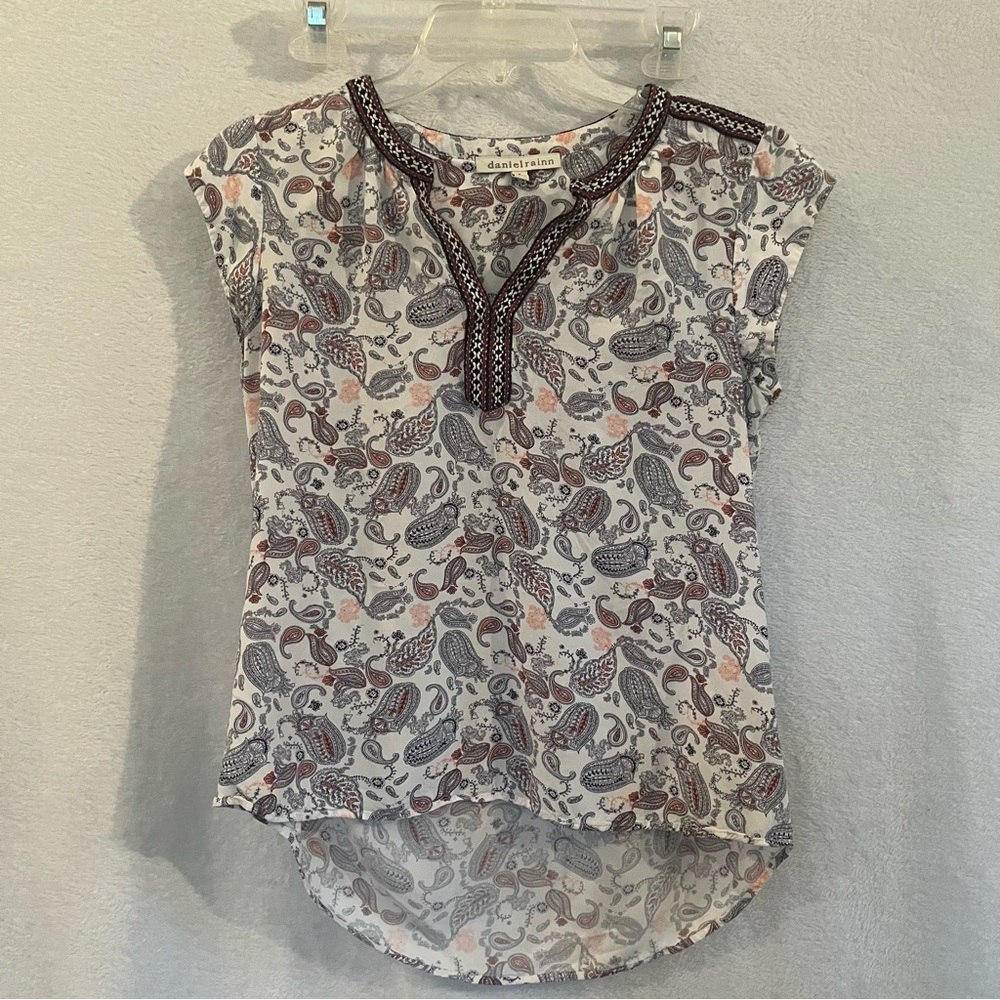 Daniel Rainn Multicolor Paisley Blouse